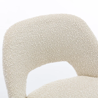 Valdez Boucle Tabouret de bar et de comptoir Mobilier design moderne Comptoir à dossier creux Chaise haute Tabouret de bar rembourré nordique