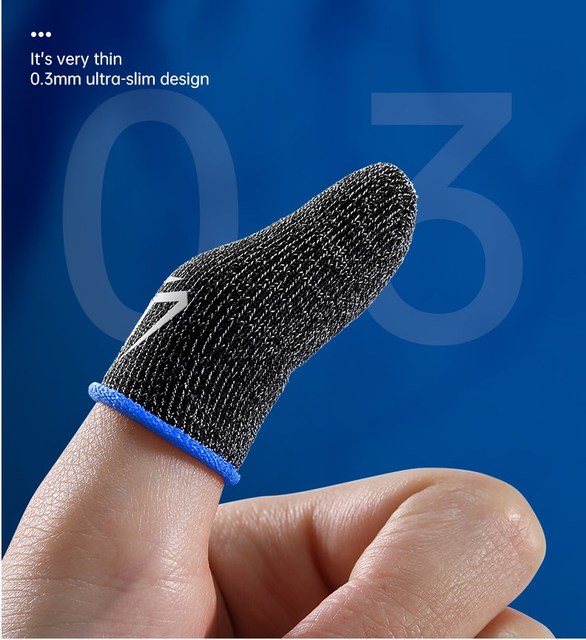 Mobile Game Controller Finger Sleeve Anti-sweat Finger Sleeves Breathable Fiber Flydigi Finger Sleeve for Gaming