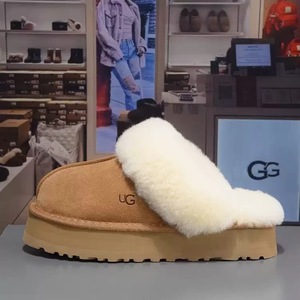 Bottes de Neige d'Hiver UGGS, Mules et Pantoufles de Maison Chaudes pour Femme, Cachemire, Semelle Épaisse, Modèle Tasman - Product Image 4