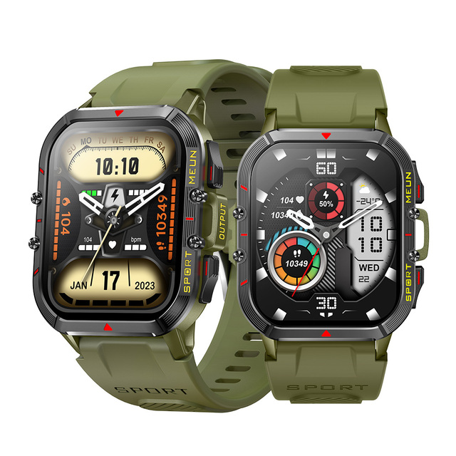 Latest Mechanical Style CE Rohs Rugged Relojes Inteligentes Fitness Tracker Waterproof Outdoor Sport Smart Watch