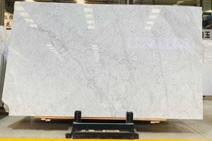 Calcita Blanca de Carrara Italiana con Vetas Negras, Losa Grande Premium Moderna para Dormitorio, Baño, Cocina, Villa, Sala de Estar, Comedor - Product Image 6