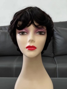 Offre Spéciale naturel Pixie Coupe perruque de cheveux humains <span class=keywords><strong>machine</strong></span> à <span class=keywords><strong>coudre</strong></span> faite perruques perruques de cheveux humains pour les femmes noires - Product Image 5