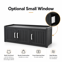 Meuble moderne pour chat avec banc de rangement, abri intérieur pour chat, armoire pour animaux de compagnie, fournisseur de meubles pour animaux