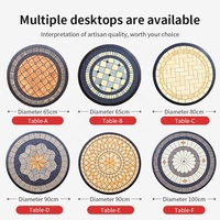 Juego de mesa de azulejos de cerámica de aluminio para exteriores, mesa de comedor y sillas de restaurante de lujo moderno para jardín, patio al aire libre