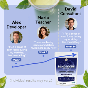 Thé de complément alimentaire à base d'herbes naturelles biologiques pour améliorer la mémoire cérébrale, la concentration et le soutien cognitif, stimuler la mémoire - Product Image 6