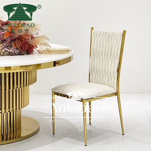 Exquisite <b>Dining</b> Furniture <b>Velvet</b> Woven Modern Stainless Steel <b>Dining</b> Banquet <b>Chair</b> - Product Image 3