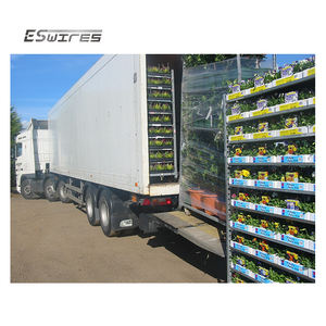 5 estantes desmontables galvanizados carros de transporte de planta de almacenamiento de acero de metal ajustable para granja - Product Image 6