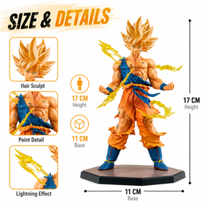 Vendita all'Ingrosso e Dropshipping di Action Figure in PVC di <span class=keywords><strong>Goku</strong></span> Super Saiyan con Custodia per Auto e Decorazione da Scrivania - Product Image 4