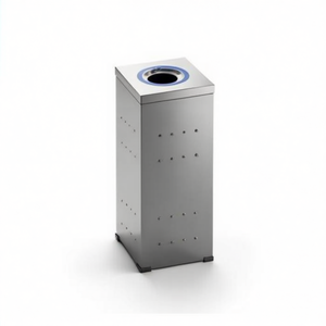 Cestino Quadrato Zincato 2210 R per Uso Esterno - Product Image 2