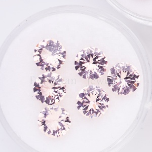 Wuzhou-GEMA de cz sintética clásica, forma redonda, 0,8-12mm, café, GEMA de circonia cúbica suelta, precio bajo para fabricación de joyas - Product Image 3