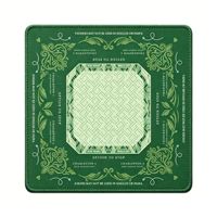Alas Mahjong Karet Peredam Suara Anti-selip Alas Penutup Meja Mahjong Persegi untuk Pertemuan Keluarga Mahjong 60/80/82Cm
