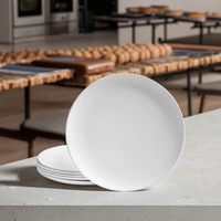 Assiette en mélamine de 5,5 à 8,5 pouces, design nordique, assiette à dîner, assiette à salade, qualité alimentaire et durable, personnalisable, ronde, pour les fêtes
