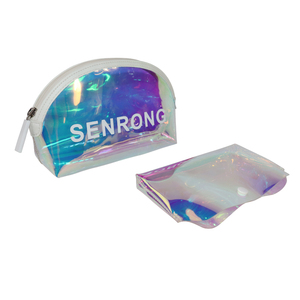 Portable Waterproof Zipper Candy Pattern Makeup Travel <b>Bag</b> Senrong Women's Fashion Eco-friendly Large PVC TPU Laser Transparent - Product Image 6