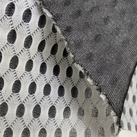 Tissu en maille 3D hexagonal double couche 100% polyester respirant blanc 200 g/m² pour coussins et matelas