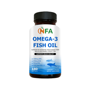 น้ำมันปลาโอเมก้า 3 แบบซอฟต์เจล OEM ODM พร้อม EPA DHA DPA น้ำมันปลาจากปลาดักจับแบบยั่งยืน บำรุงสมอง ข้อต่อ และสุขภาพดวงตา - Product Image 1