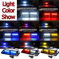 Luces de Advertencia Universales para Automóviles, 16 SMD, 12 V, Impermeables, Luces de Emergencia Intermitentes para Tablero