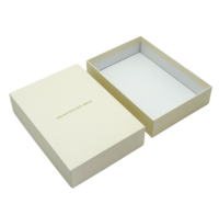 Boîte cadeau en carton rigide avec logo personnalisé, couvercle et base, logo en feuille d'aluminium, emballage de luxe texturé pour bijoux et produits électroniques