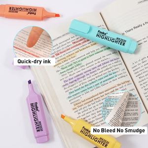 Juego de Papelería FOSKA para Estudiantes, Marcador <span class=keywords><strong>Pastel</strong></span> Multiusos, Bonito y sin Manchas, para Resaltar, Subrayar o Tomar Notas - Product Image 4