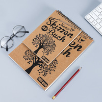 Carnets de croquis A3 A4 en gros, couverture en papier personnalisée, carnet à spirales, carnets de croquis A5 pour le dessin