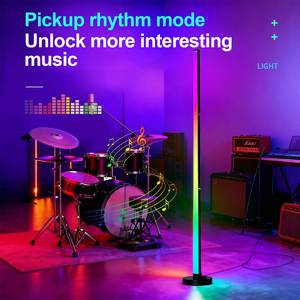 <b>RGB</b> LED Floor Lamp Candlestick Acrylic PVC Space Themed USB Powered Remote <b>Control</b> for Living Room Bedroom Decor - Product Image 6