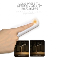 Lampe de bureau LED moderne et créative, rechargeable USB, à intensité variable, pour chevet, chambre et maison, vente en gros