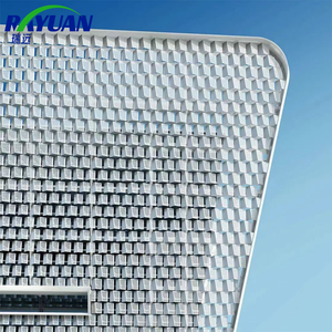 Nhà Máy Cung Cấp Trực Tiếp Chống Cháy Nhôm Đục Lỗ Trần Cho Khách Sạn & Mall Bên Ngoài Thiết Kế Tường Với Trần Lưới - Product Image 1