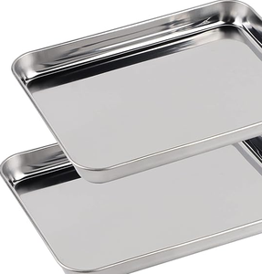 Bandeja de Horno Baja de Acero Inoxidable 304 al por Mayor de Fábrica, Bandeja Metálica Anticorrosión para Panadería, Cocina Doméstica y Restaurantes - Product Image 4