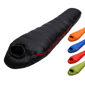 <span class=keywords><strong>Sacco</strong></span> <span class=keywords><strong>a</strong></span> <span class=keywords><strong>Pelo</strong></span> Mummia in Piuma d'Anatra Leggero e Impermeabile per Campeggio in Climi Freddi con Sacca di Compressione - Product Image 1