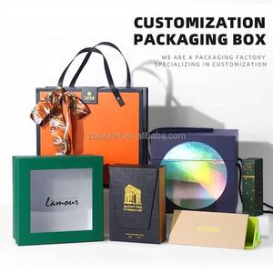 Boîtes cadeaux en papier rigide pliables avec logo personnalisé, fermeture magnétique orange, pour l'emballage des ongles press-<span class=keywords><strong>on</strong></span> - Product Image 6