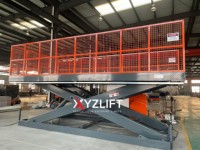 Table élévatrice à ciseaux hydraulique stationnaire à charge lourde personnalisée XYZLIFT