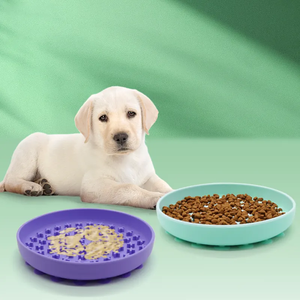 Cuenco para perros de alimentación lenta, cuenco de comida para perros de silicona, plato de comida para mascotas de alimentación lenta para perros de raza mediana y pequeña, cachorros y gatos - Product Image 3