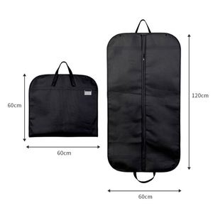 Sac à vêtements personnalisé avec logo, en non-tissé de haute qualité, grande capacité, à la mode, avec fermetures éclair pour la protection des costumes contre la poussière, idéal pour les voyages - Product Image 3