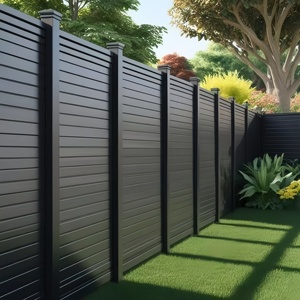 Anti-Corrosion Marine-Grade Aluminium Slat Fence Cross <strong>Border</strong> Wholesale for Coastal Garden Decor - Product Image 6