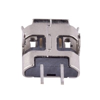 Conector Mini USB 2-PIN SMT Personalizado para Mujer con Puerto de Carga Micro USB, Aleación de Cobre 100V 1A, -30 a +80
