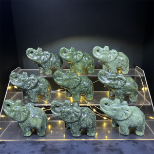 Vente <span class=keywords><strong>en</strong></span> gros de sculptures d'animaux <span class=keywords><strong>en</strong></span> serpentine gravées, artisanat <span class=keywords><strong>en</strong></span> cristal naturel, <span class=keywords><strong>sculpture</strong></span> d'éléphant <span class=keywords><strong>en</strong></span> quartz de guérison, tendance mode - Product Image 2