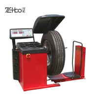 Máquina equilibradora de alineación de ruedas automática profesional Software 3D CE/ISO certificado 10 "-24" diámetro de llanta 220RPM equilibrio