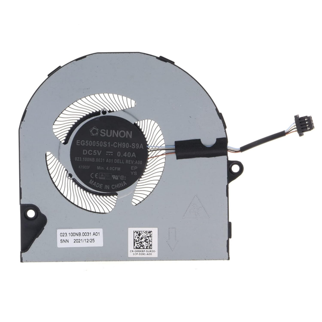 New Laptop Cpu Cooling Fan Cooler for Dell Inspiron 5410 5415 Vostro 5510 5515 7415 KRK6P EG50050S1-CH90-S9A 0KRK6P Fan