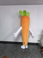 Costume de mascotte gonflable personnalisé en forme de carotte bleue pour adultes unisexe, à utiliser pour la fête de Thanksgiving