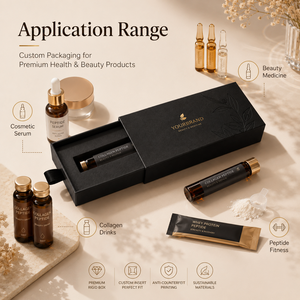 Customized Drawer <b>Box</b> Packaging for Peptide Drug <b>Bottle</b> Premium Health Beauty Product Packaging <b>Box</b> - Product Image 3