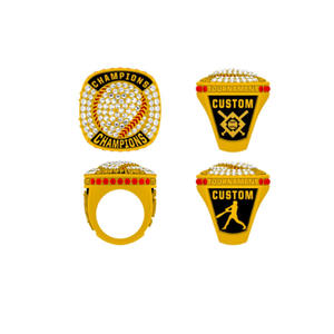 2025 personalizado fútbol baloncesto deportes Usssa béisbol Campeonato anillo Softball voleibol alta calidad equipo campeones anillo - Product Image 4