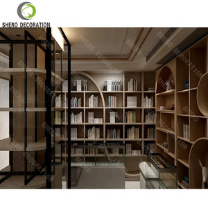 Libreria in Legno Personalizzata, Arredamento per Biblioteca e Libreria, Scaffali Bifacciali per Biblioteca all'Ingrosso - Product Image 2