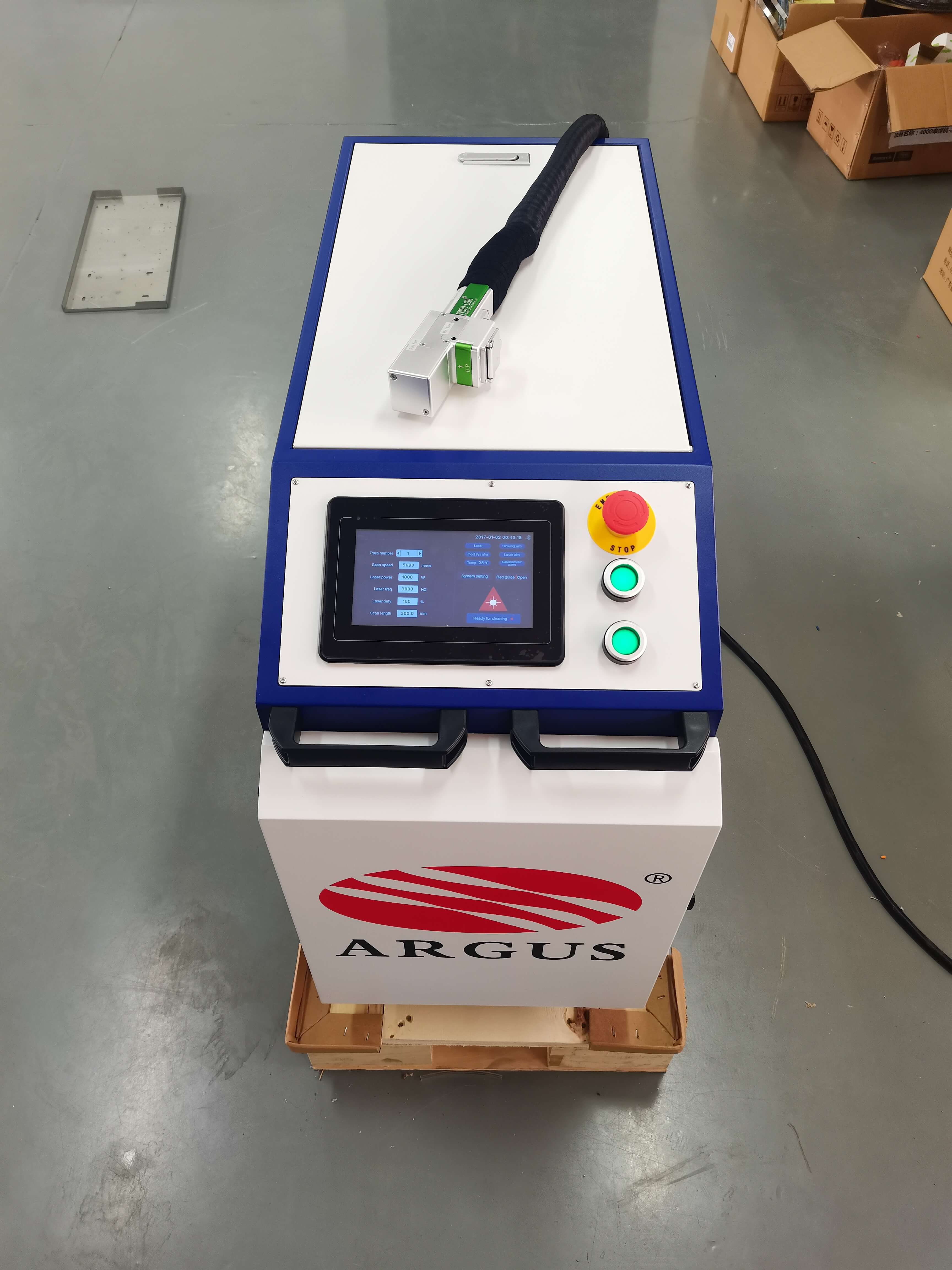 ARGUS Paint Remover for Metal Mini Pulse Fiber Laser Cleaning Machine  Portable Laser Rust Removal Machine