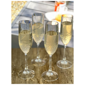 Flûtes à champagne Db 6oz en plastique incassable, lot de 4 pour mariages, design moderne - Product Image 5