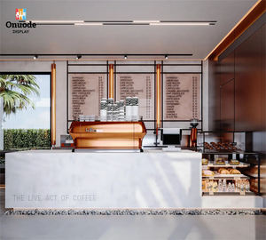 โซลูชั่นร้านกาแฟและชาครบวงจร |   เคาน์เตอร์คาเฟ่และตู้โชว์สินค้าแบบสั่งทำ |   ร้านค้าครบวงจร เฟอร์นิเจอร์และของตกแต่ง - Product Image 5