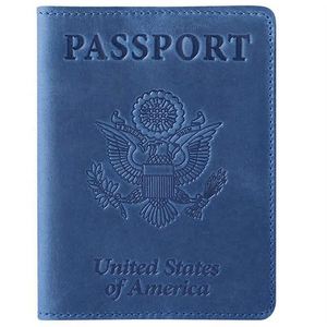 Factory Wholesale Hot Sale 4x3 Inch Pu Leather Vaccination Card <b>Protector</b> Passport and Vaccine Card Holder - Product Image 2