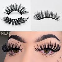 Nouveau style 2025 – Faux cils en vison synthétique, effet naturel, bande complète, ressemblant à des extensions de cils, 15-25 mm