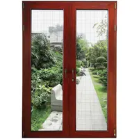 Double Glass Aluminum Exterior French Doors, Soundproof