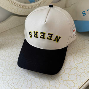 Casquette de baseball personnalisée avec logo, unisexe, respirante, imperméable, réglable, broderie douce, bicolore, chapeaux de golf, couleurs assorties - Product Image 1