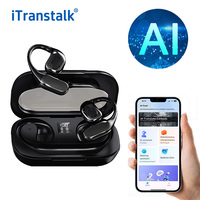 Écouteurs Traducteurs Sans Fil Itranstalk, 138 Langues, Traduction Bidirectionnelle, En Ligne et Hors Ligne, Application Mobile Android, Casque Audio