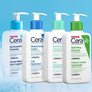 Cerdas de cuidados diários 8 fluz hidratante, ácido hialurônico, limpador facial e loção para corpo e pele seca